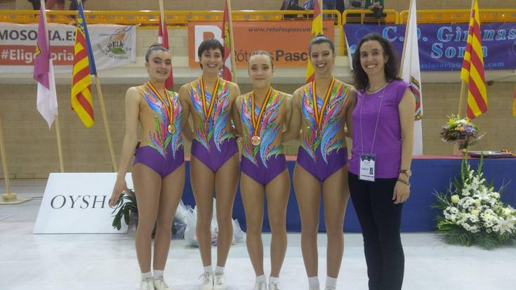 Lehenengo postua Dragoiko gimnastendako Espainiako Aerobic Txapelketan