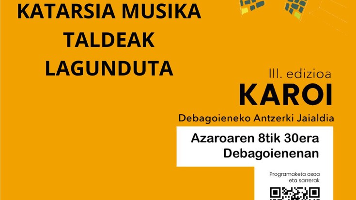 GAUR, OSTEGUNA, 19:00ETAN KARTZELA ZAHARREAN, MAITASUN GUTUNEN IRAKURKETA DRAMATIZATUA KATARSIA TALDEAREN LAGUNTZAREKIN