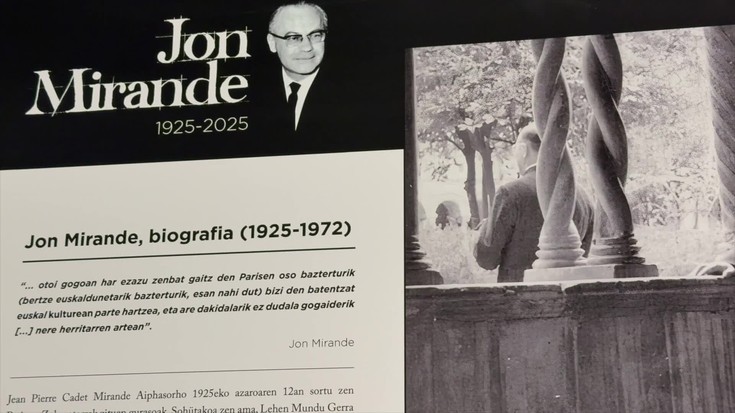 Jon Mirande idazleari buruzko erakusketa, Aretxabaletan
