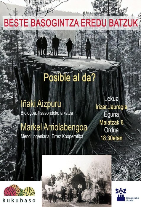 'Beste basogintza eredu batzuk. Posible al da?' hitzaldia