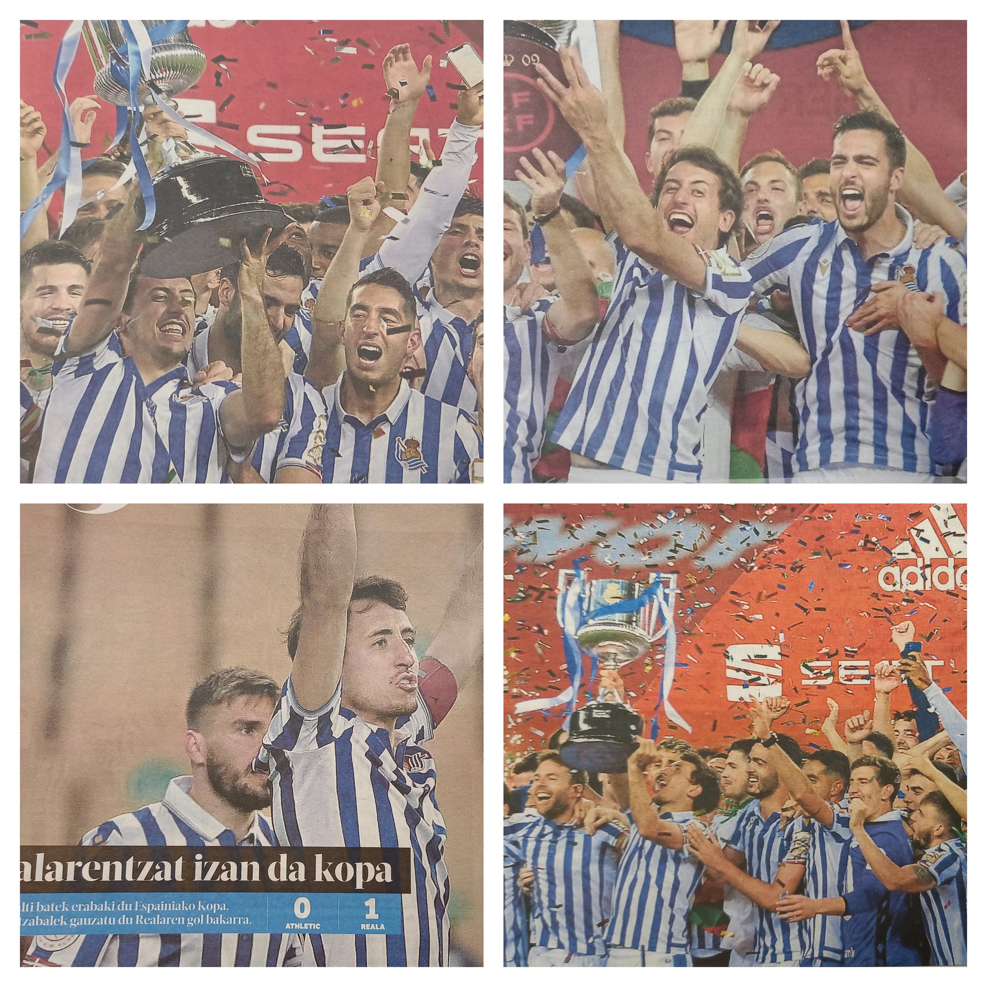 Kolore txuriurdinez esnatu dira egunkarietako azalak