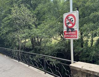 Ibarrondoko presan bainatzea debekatuta dagoela ohartarazi du Udalak