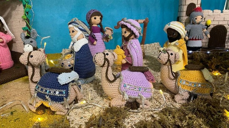 Kakorratzekin egindako jaiotza ikusgai dago Pake Lekun