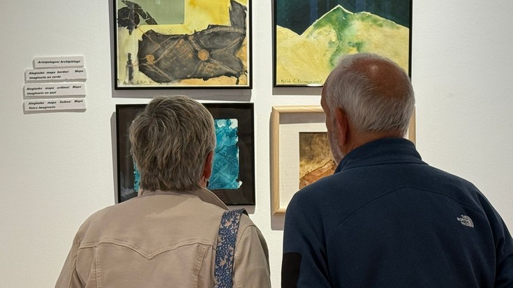 Akuarelaz egindako artelanak ikusgai Bergarako Aroztegin