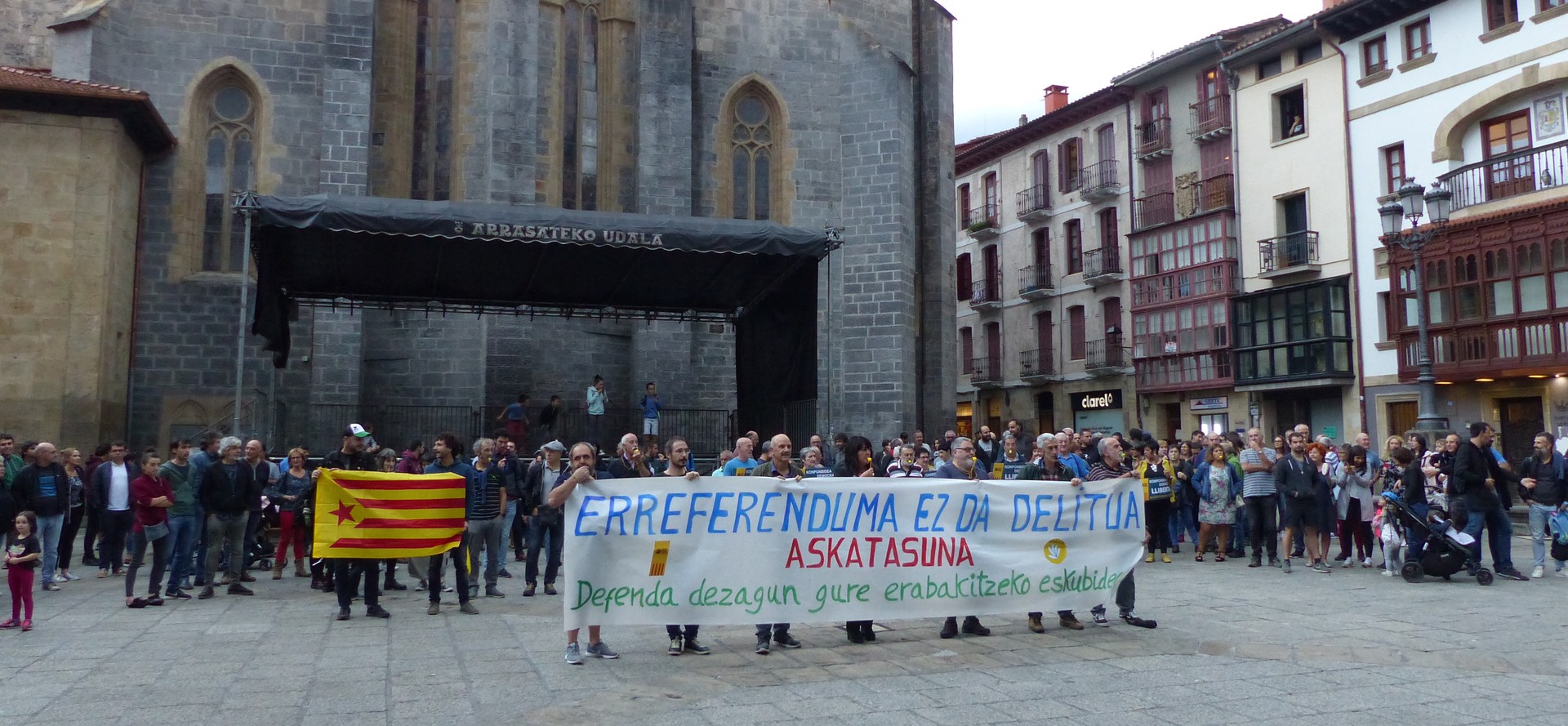 Zarata eta elkartasuna, Arrasatetik Kataluniara