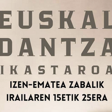 Euskal dantzen ikastaroa, izen-emateak