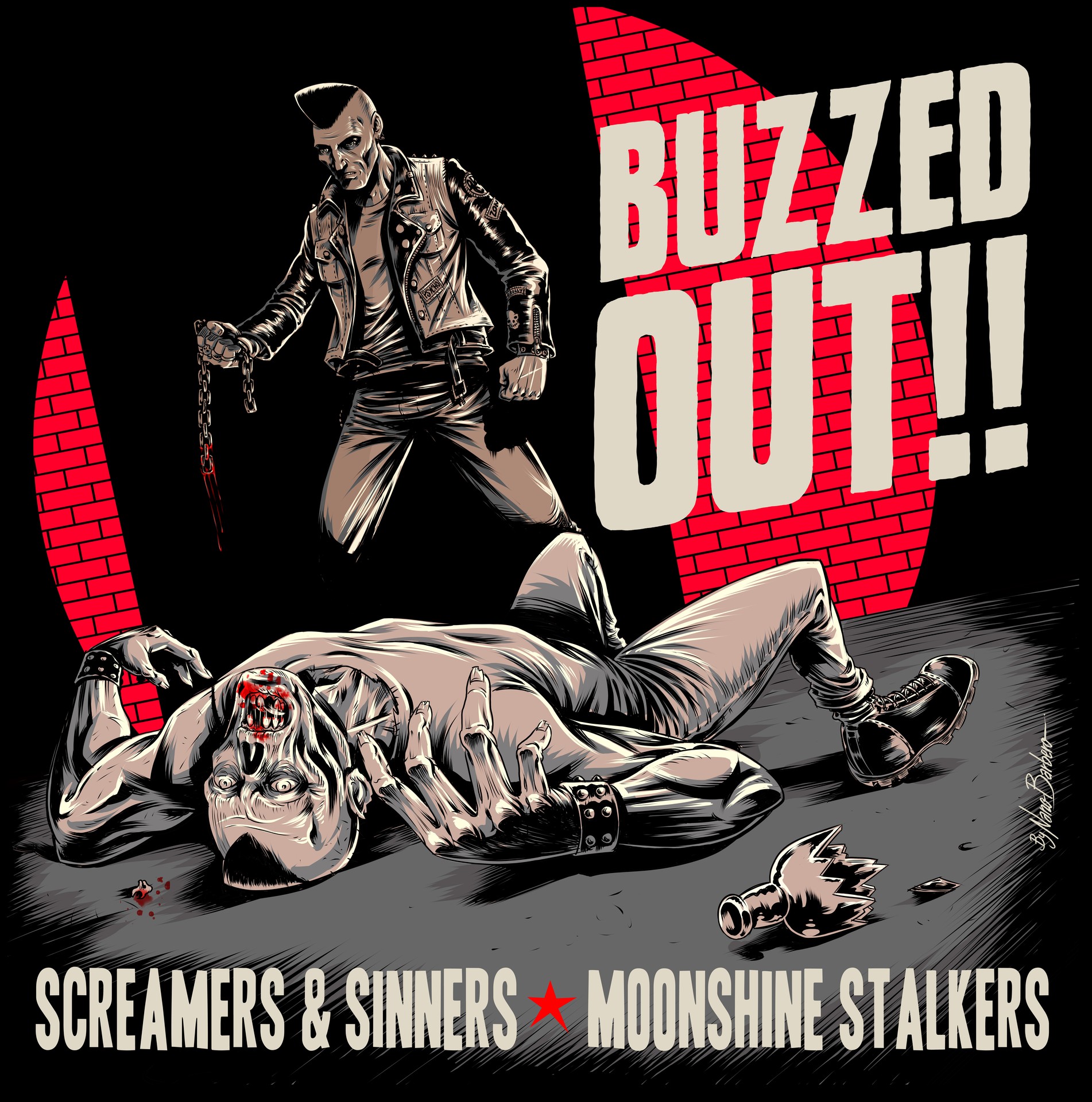 Screamer&Sinners taldearen bi kantu, disko partekatuan