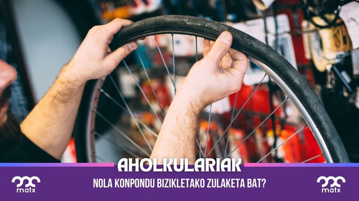 Nola konpondu bizikletako zulaketa bat?