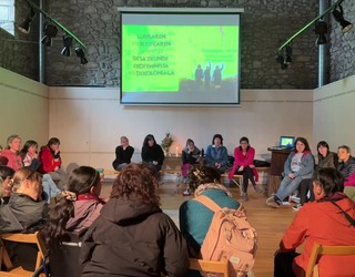 Lehen Bira Ekofeministak Aramaion egin du geldialdia