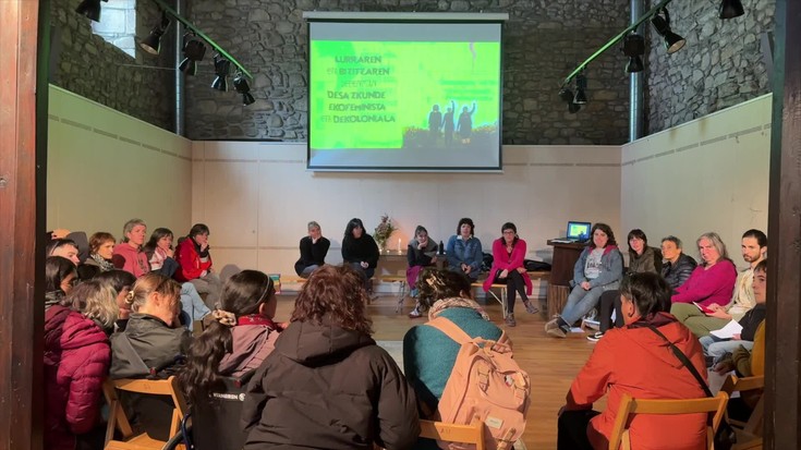 Lehen Bira Ekofeministak Aramaion egin du geldialdia