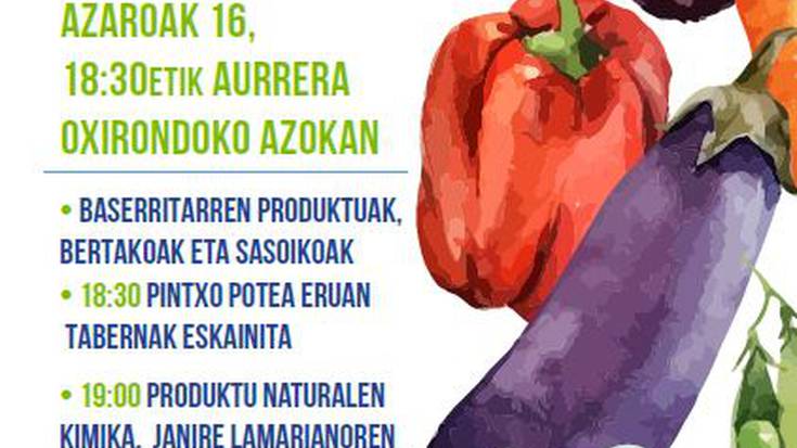 'Produktu naturalen kimika', Eguazteneko Azokan