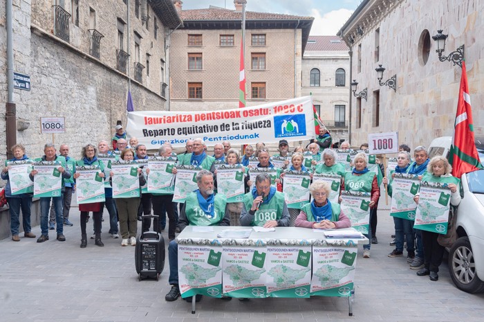 Martxa eta manifestazioa egingo ditu Euskal Herriko Pentsiodunen Mugimenduak Bergaratik Gasteizera