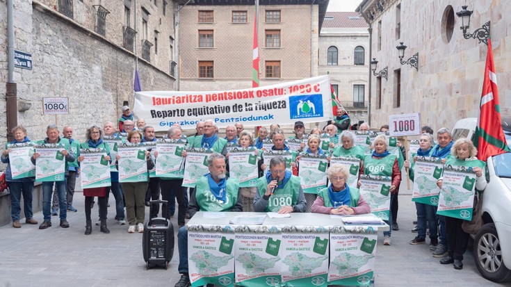 Martxa eta manifestazioa egingo ditu Euskal Herriko Pentsiodunen Mugimenduak Bergaratik Gasteizera