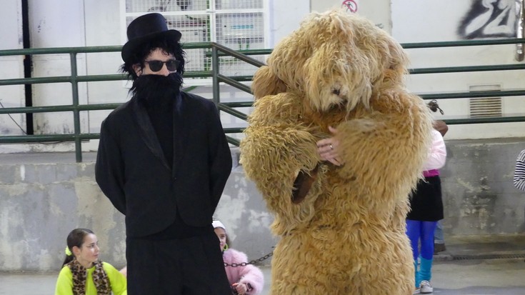 Antzuolan hartza, hezitzailea eta tximinoa izan dira Aratusteetako protagonistak