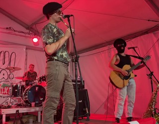 Musikaz bete da txosnagunea Andramaixei agur esateko