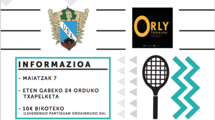 24 orduko frontenis txapelketa antolatu du UDAk