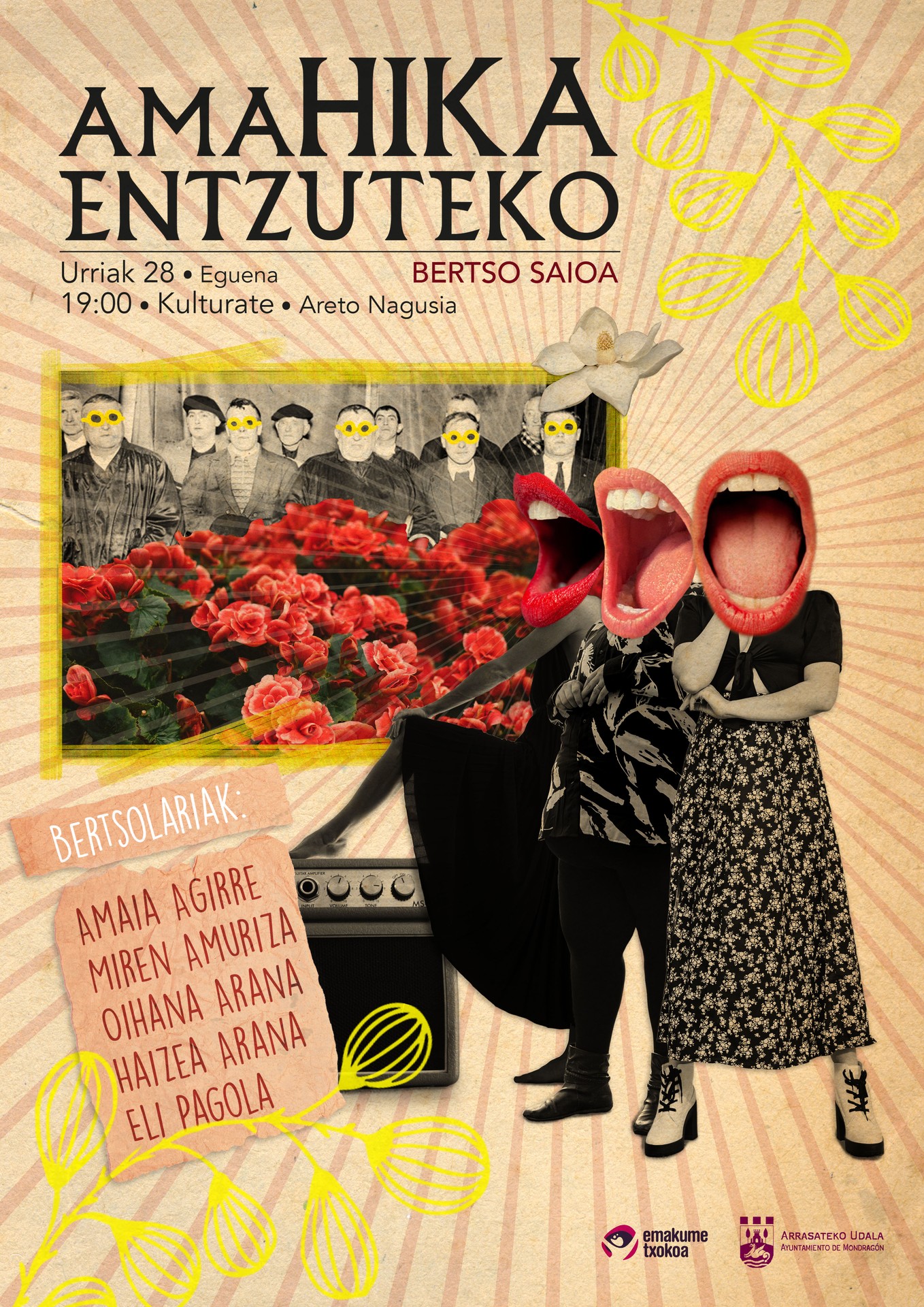 AMAHIKA ENTZUTEKO BERTSO SAIOA