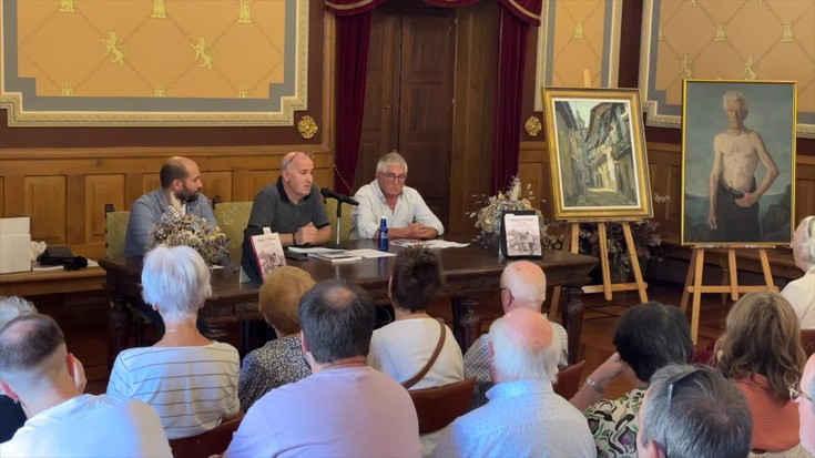 Harrera beroa egin die bergararrek Miguel Okinaren gaineko liburuari