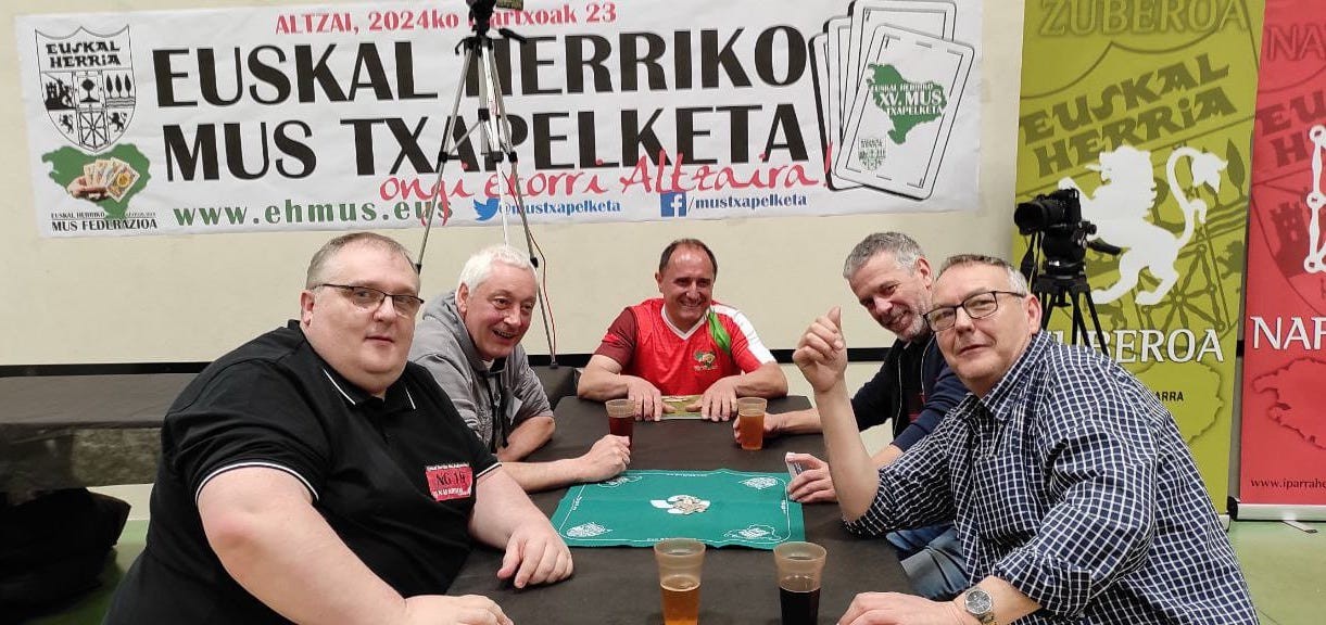 Regaño eta Eraña azpitxapeldunak Euskal Herriko Mus Txapelketako finalean