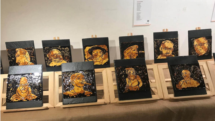 'Lur bustian bertsolariak' erakusketa