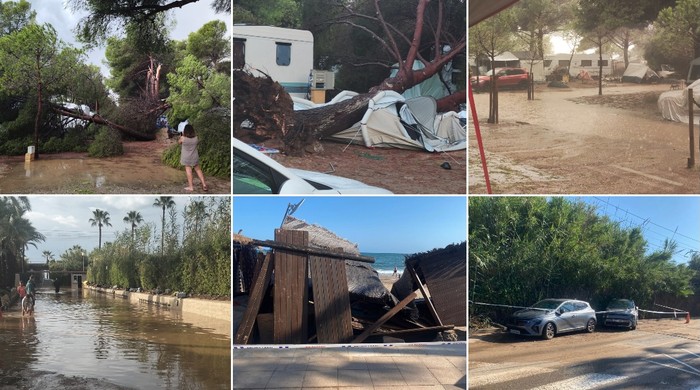 Tarragonako euri eta txingor denboraleen lekuko izan dira hainbat debagoiendar