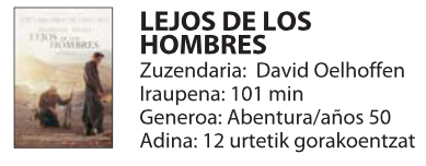 'Lejos de los hombres'