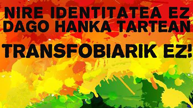 Transexualitatea biharko mani-festa-akzioan protagonista Bergaran
