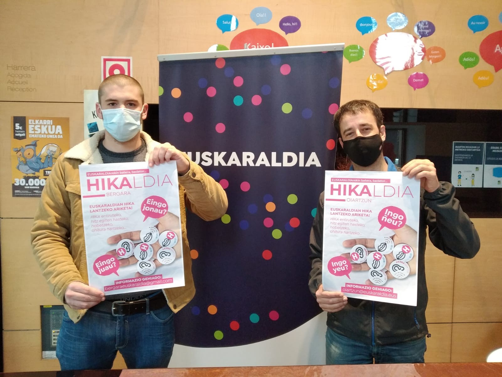 Hikaldia ere martxan, hitanoari atxikimendua agertzeko