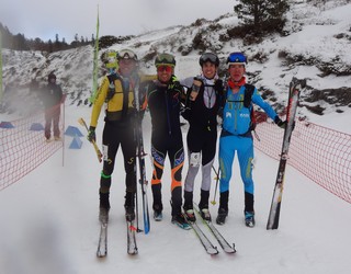 Asier Alonso oñatiarrak hirugarren postua lortu du mendiko eskiko Euskal Herriko txapelketan