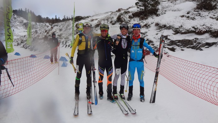 Asier Alonso oñatiarrak hirugarren postua lortu du mendiko eskiko Euskal Herriko txapelketan