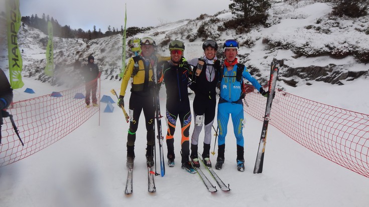 Asier Alonso oñatiarrak hirugarren postua lortu du mendiko eskiko Euskal Herriko txapelketan