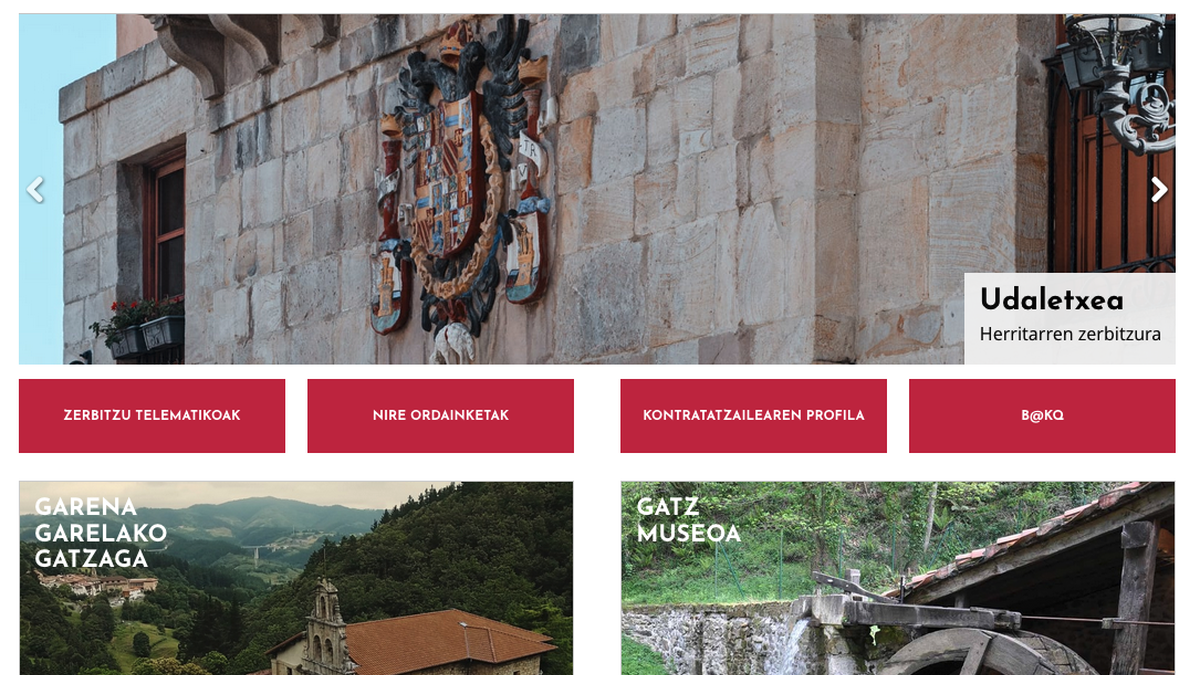 Webgune berria du Gatzagako Udalak, erraz eta intuizioz aritzeko