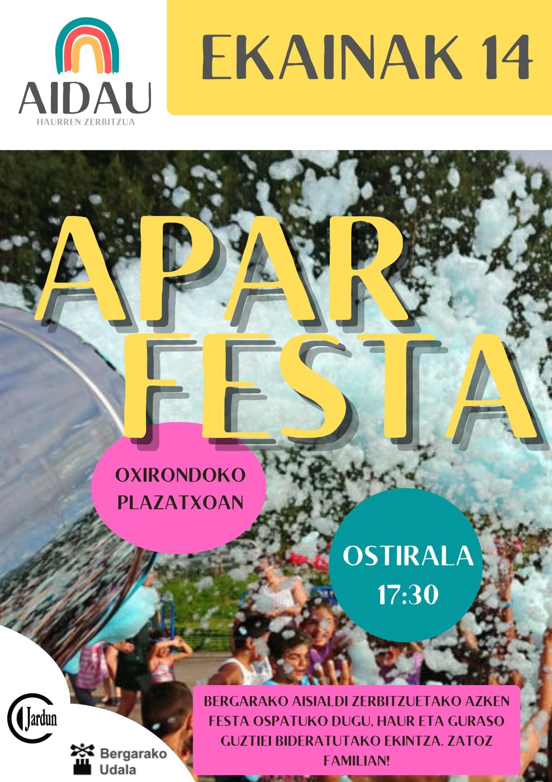 LUDOTEKAN AZKEN EGUNA, APAR FESTA