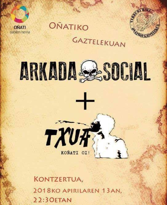 Arkada Social eta Txua zuzenean!