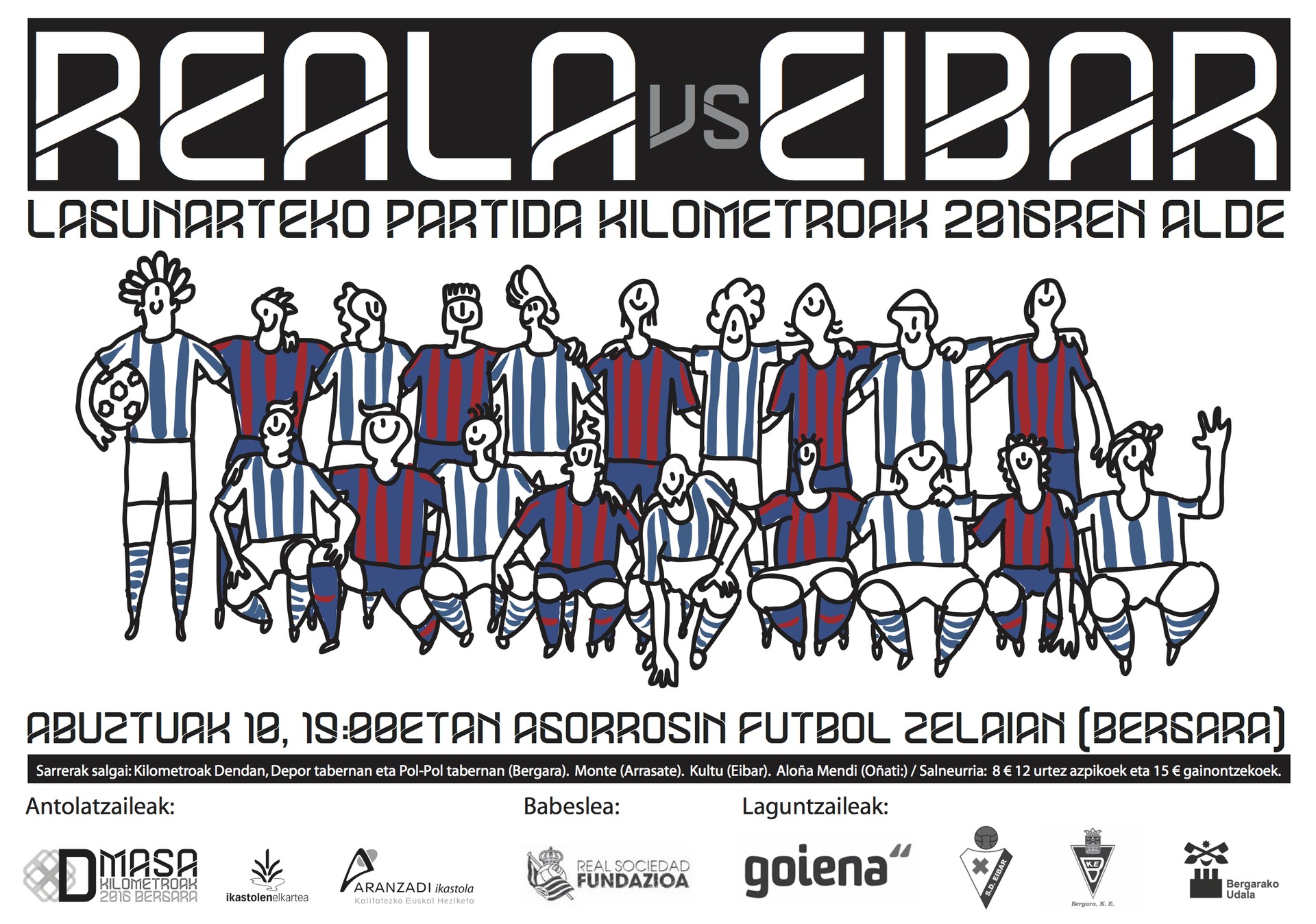 Realaren eta Eibarren arteko partidurako sarrerak salgai