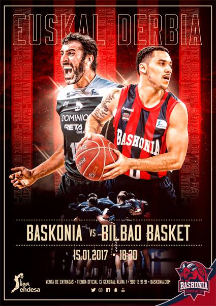 Baskonia-Bilbao Basket derbirako 4 sarrera bikoitz ditugu!