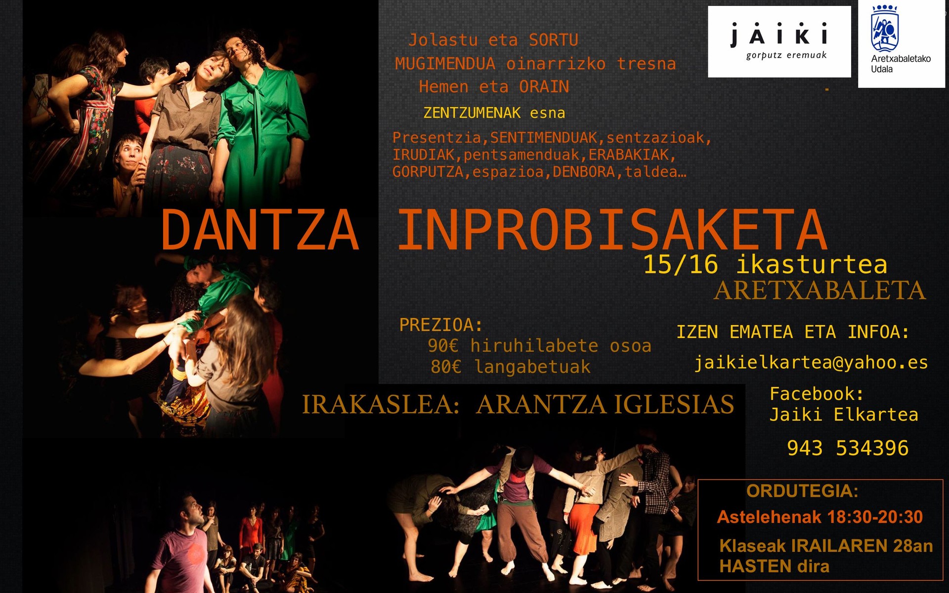 Inprobisazio dantza ikasturte berrirako izen-emate