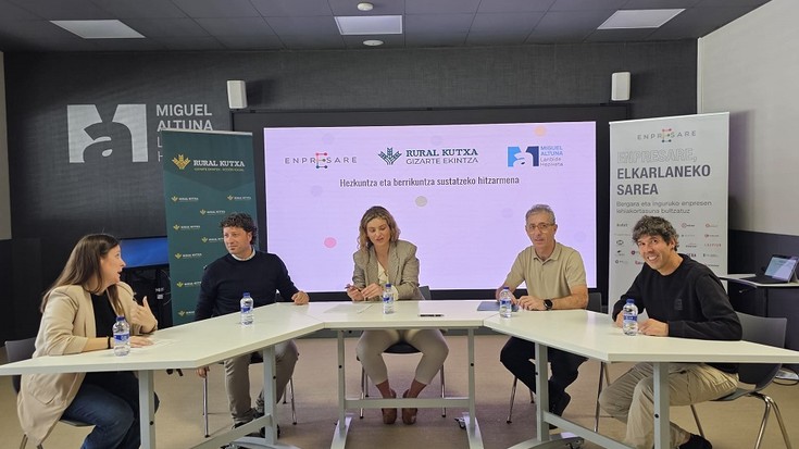 Enpresarek, Rural Kutxak eta Miguel Altunak lankidetza hitzarmena sinatu dute
