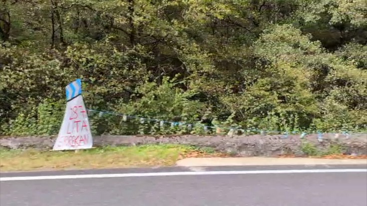 Herritarrak kontzientziatzeko, 287 latekin osatutako soka Aramaion