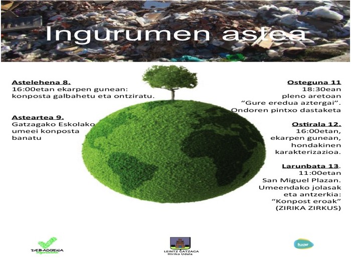 Ingurumen Astea ospatuko dute datorren astean