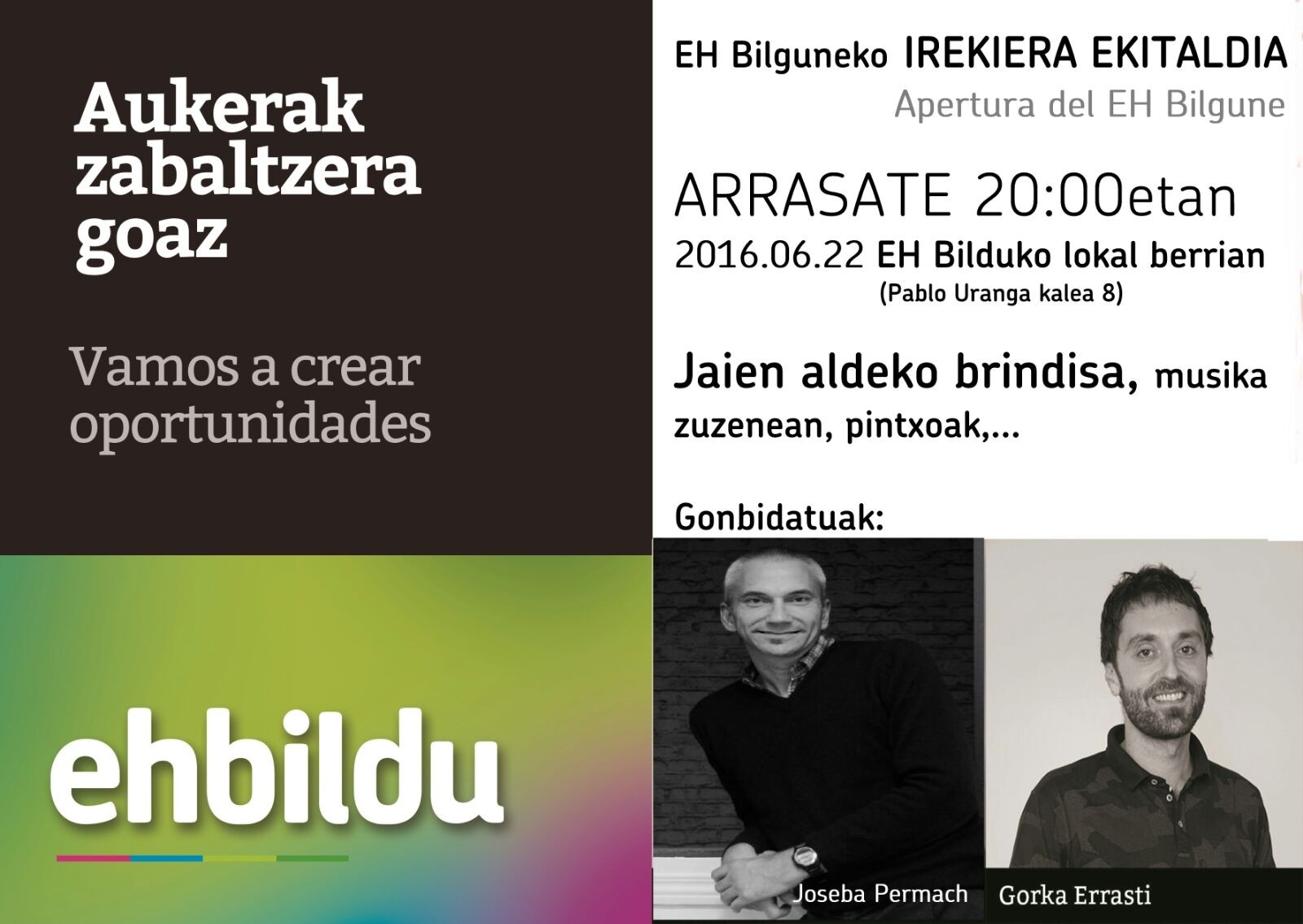 EHbilgunea bihar zabalduko dugu
