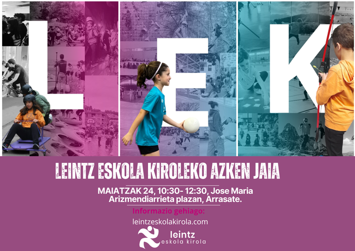 Larunbatean LEKeko azken jaia ospatuko dugu!