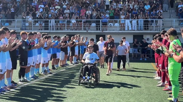 Elkartasun mezu indartsua jaso du Jokin Larrinagak Ibarra futbol zelaian