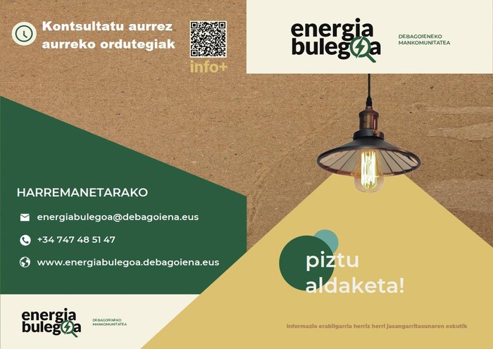 Herritarrei informazioa eta aholkularitza emateko prest, bueltan da Debagoieneko Energia Bulegoa