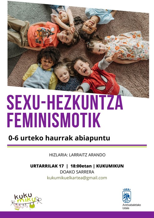 "Sexu-hezkuntza feminismotik" Larraitz Arandoren hitzaldia Kuku Mikun