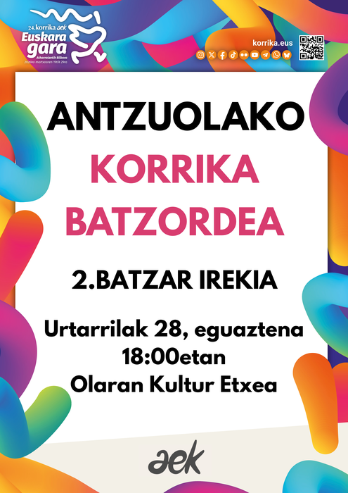 Korrika batzordearen bigarren batzarra