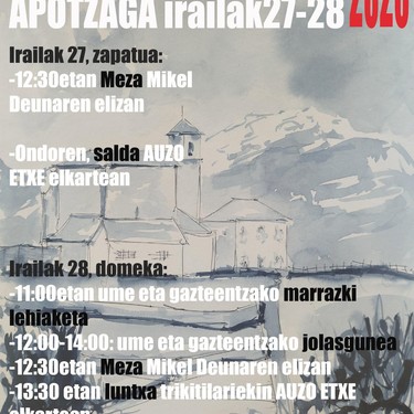 Mikel Deunaren Jaiak, Apotzagan