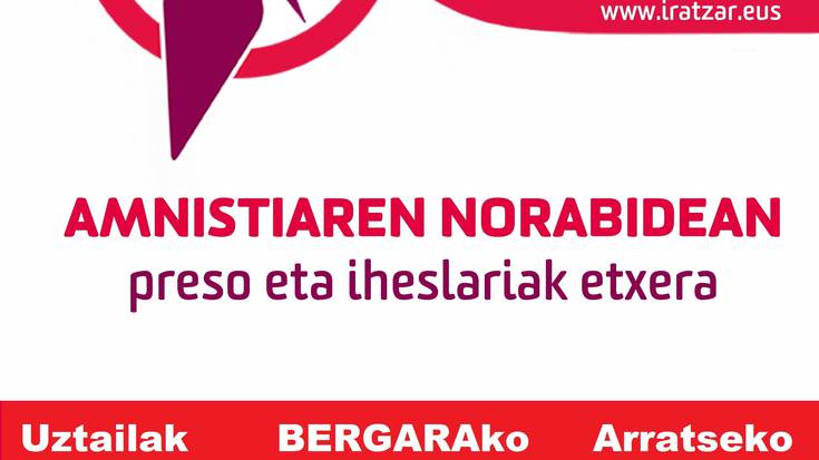 'Amnistiaren bidean Euskal Presoak etxera' hitzaldia, gaur, Irizar jauregian