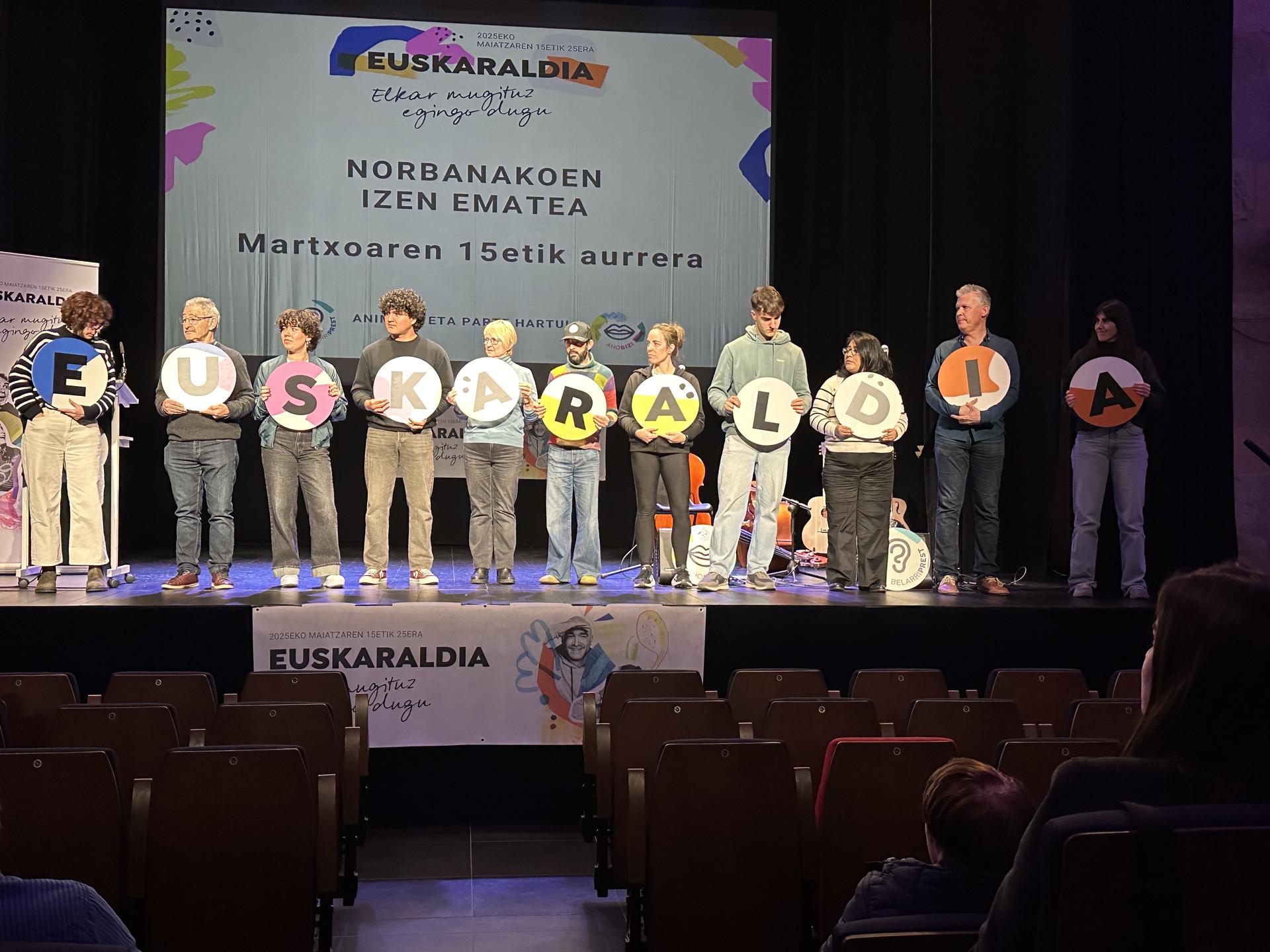 Euskaraldiaren etorrera ospatzeko ekintzak Bergaran