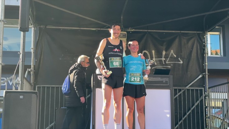 Unai Ibarra eta Ane Zabala izan dira azkarrenak Santamas krosean